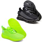 Kit 2 Tênis Unissex Evoltenn Easy Modelos Diferentes Black e Verde