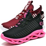 Kit 2 Tênis Easy Style Unissex Evoltenn Solado Trançado Moderno Preto Pink e Bordo