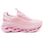 Tênis Easy Style Unissex Evoltenn Solado Trançado Rosa