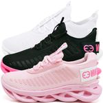 Kit 3 Tênis Easy Style Unissex Evoltenn Solado Trançado White, Preto Pink e Rosa