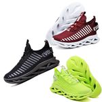 Kit 3 Tênis Easy Style Unissex Evoltenn Solado Trançado Bordo, Black e Verde
