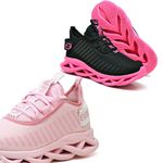 Kit 2 Tênis Easy Style Unissex Evoltenn Solado Trançado Moderno Preto Pink e Rosa