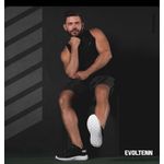 Tênis Boost Masculino Evoltenn Esporte Casual Colmeia Preto Branco