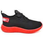Tênis Boost Masculino Evoltenn Esporte Casual Colmeia Preto Vermelho