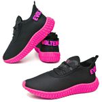 Tênis Boost Feminino Evoltenn Esporte Casual Colmeia Preto Rosa
