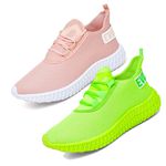 Kit 2 Tênis Boost Unissex Evoltenn Esportivo Colmeia Verde e Nude