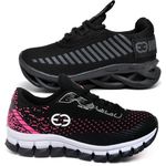 Kit 2 Tênis Infantil Evoltenn Trança e Impacto Black e Pink