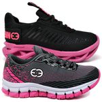 Kit 2 Tênis Infantil Evoltenn Trança e Impacto Pink e Cinza Rosa