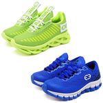 Kit 2 Tênis Infantil Evoltenn Trança e Impacto Verde e Azul