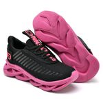 Kit 2 Tênis Infantil Evoltenn Trança e Impacto Pink e Cinza Rosa