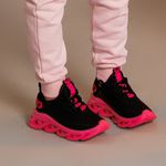 Kit 2 Tênis Infantil Evoltenn Trança e Impacto Pink e Cinza Rosa