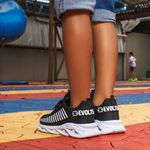 Kit 2 Tênis Infantil Esportivo Modelos Diferentes Preto Branco e Branco