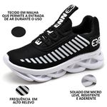 kit 2 Tênis Infantil Evoltenn Sola Trança Escolar Preto Branco e Verde