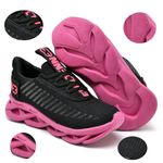 kit 3 Tênis Infantil Evoltenn Sola Trança Escolar Preto Branco, Verde e Preto Pink
