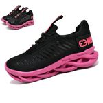 kit 2 Tênis Infantil Evoltenn Sola Trança Escolar Black e Preto Pink