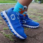 Kit 2 Tênis Infantil Evoltenn Confortável Modelos Diferentes Azul e Preto Rosa