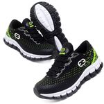Kit 2 Tênis Infantil Evoltenn Confortável Modelos Diferentes Verde e Preto Rosa