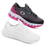 Kit 2 Tênis Infantil Evoltenn Confortável Modelos Diferentes Cinza e Branco