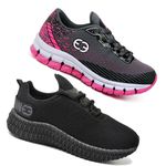 Kit 2 Tênis Infantil Evoltenn Confortável Modelos Diferentes Cinza e Black