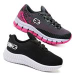 Kit 2 Tênis Infantil Evoltenn Confortável Modelos Diferentes Cinza e Preto Branco