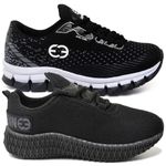 Kit 2 Tênis Infantil Evoltenn Confortável Modelos Diferentes Preto e Black