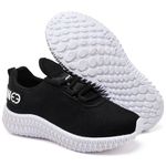 Kit 2 Tênis Infantil Evoltenn Confortável Modelos Diferentes Cinza e Preto Branco