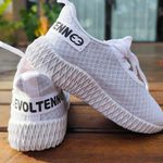 Kit 2 Tênis Infantil Evoltenn Confortável Modelos Diferentes Cinza e Branco