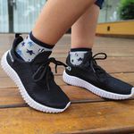 Kit 2 Tênis Infantil Evoltenn Confortável Modelos Diferentes Cinza e Preto Branco