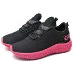 Kit 2 Tênis Infantil Evoltenn Confortável Modelos Diferentes Cinza e Preto Rosa