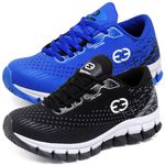 Kit 2 Tênis Infantil Evoltenn Impacto Azul e Preto