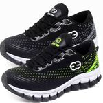 Kit 2 Tênis Infantil Evoltenn Impacto Preto e Verde
