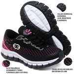 Tênis Infantil Evoltenn Impacto Preto Pink
