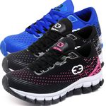 Kit 3 Tênis Infantil Evoltenn Impacto Pink, Azul e Preto