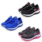 Kit 3 Tênis Infantil Evoltenn Impacto Pink, Cinza Azul