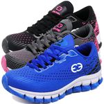 Kit 3 Tênis Infantil Evoltenn Impacto Pink, Cinza Azul