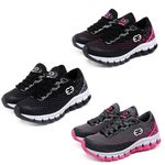 Kit 3 Tênis Infantil Evoltenn Impacto Pink, Cinza e Preto