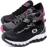 Kit 3 Tênis Infantil Evoltenn Impacto Pink, Cinza e Preto