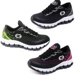 Kit 3 Tênis Infantil Evoltenn Impacto Pink, Preto e Verde