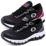 Kit 2 Tênis Infantil Evoltenn Impacto Pink e Preto