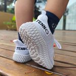 Kit 2 Tênis Infantil Esportivo Colmeia Branco e Verde