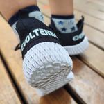 Kit 2 Tênis Infantil Esportivo Colmeia Branco e Preto Branco