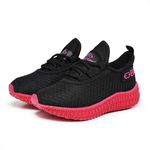 Kit 2 Tênis Infantil Esportivo Colmeia Black e Preto Rosa