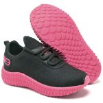 Tênis Infantil Esportivo Evoltenn Colmeia Preto Rosa