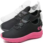 Kit 3 Tênis Infantil Esportivo Colmeia Branco, Black e Preto Rosa