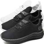 Kit 3 Tênis Infantil Esportivo Colmeia Branco, Preto Branco e Black