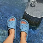 Chinelo Feminino Nuvem Ultra Leve Confortavel Tendencia Azul