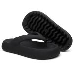 Chinelo Feminino Nuvem Sandália Dedo Verão Preto