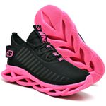 Tênis Easy Style Feminino Evoltenn Solado Trançado Preto Pink