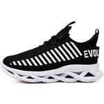 Tênis Easy Style Masculino Evoltenn Solado Trançado Preto Branco