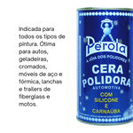 Pérola Cera De Carnaúba Polidora Com Silicone-500ml